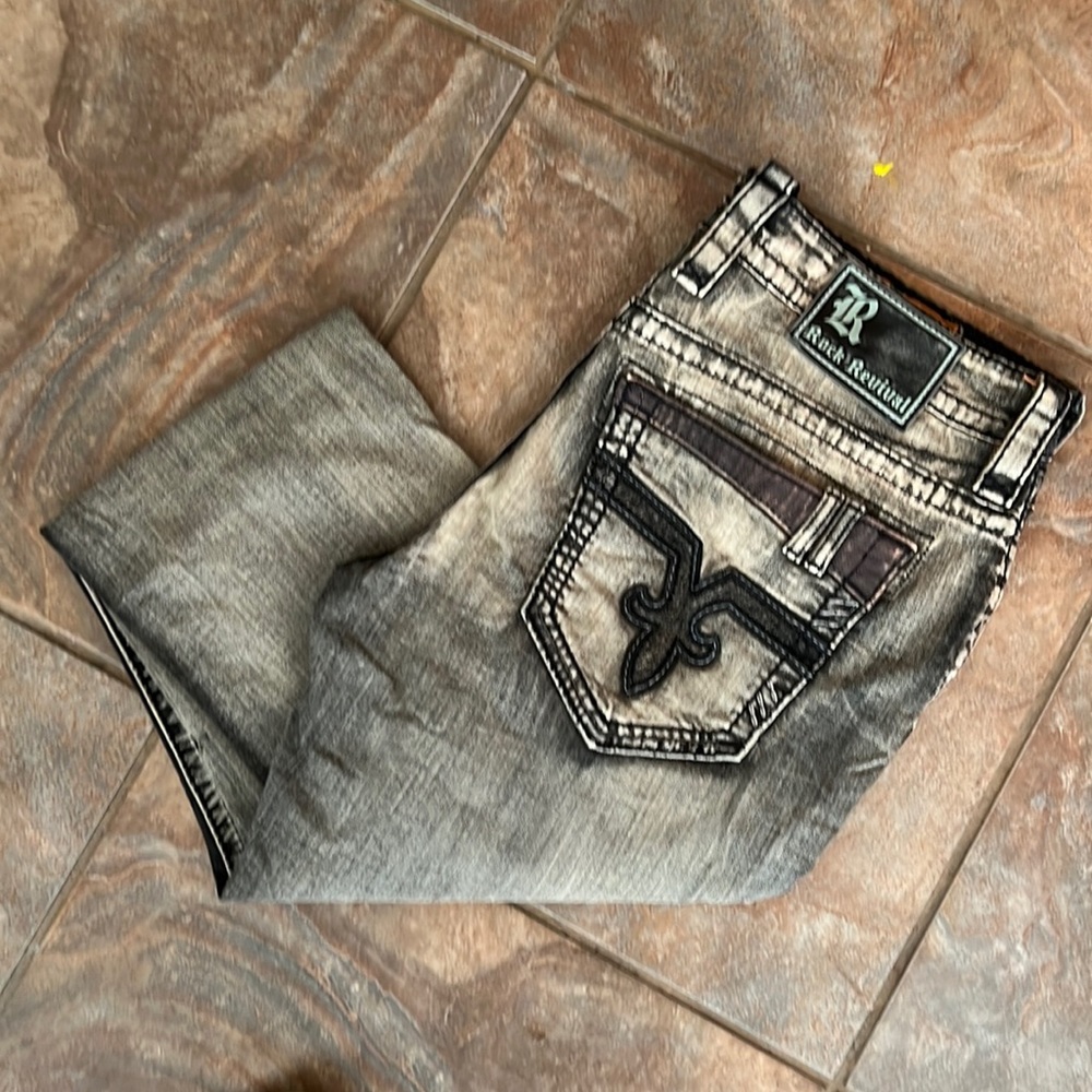 Mens Rock Revival 36x32